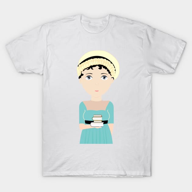 Jane Austen T-Shirt by Creotumundo